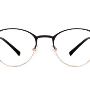 Black Gold Full Rim Cat Eye Eyeglasses